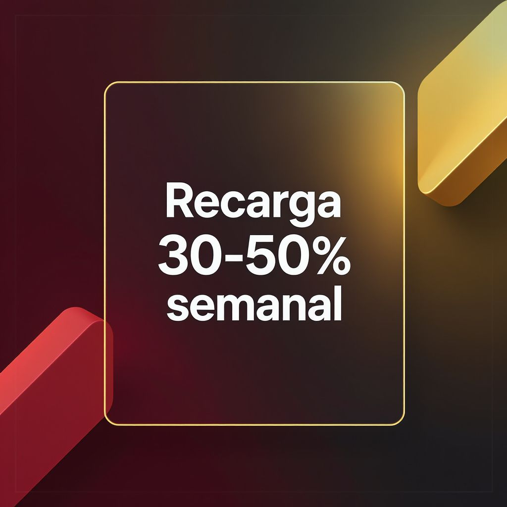 Recarga 30-50% semanal